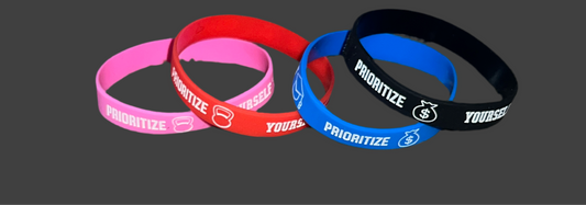 Prioritize yourself wrist bands