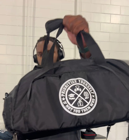 Prioritize yourself gym duffel bag